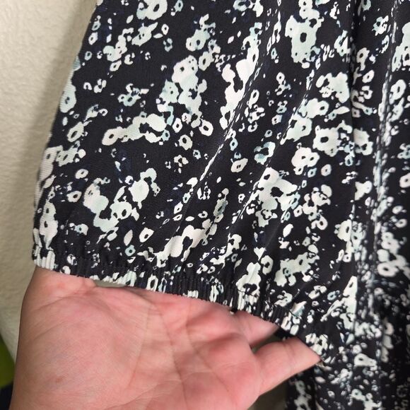 Lane Bryant Floral Sweetheart Neck Stretch Jersey Blouse Too 18/20 - Picture 4 of 8